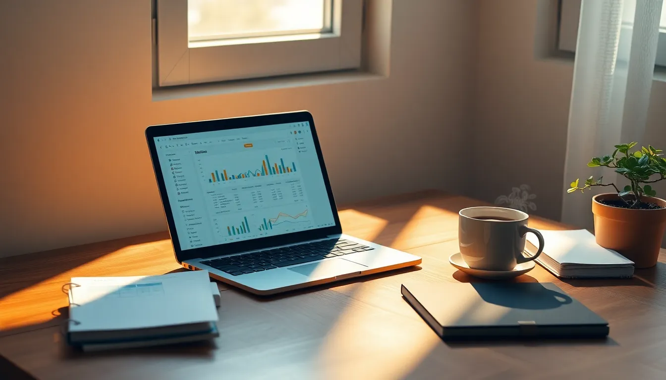 N잡러의 노트북과 여러 아이콘 이미지