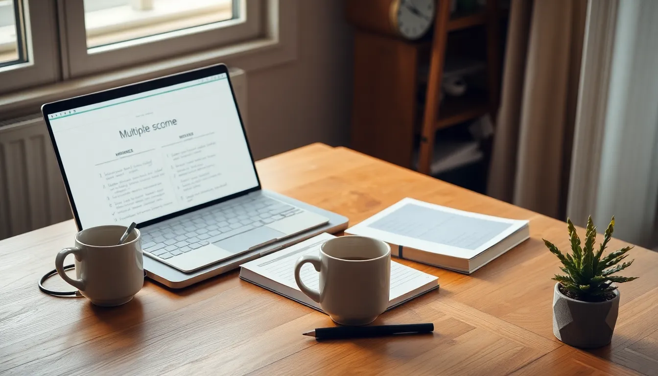 N잡러가 다양한 부업 활동을 하는 모습